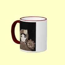 Cute Girl - Leopold Won't Give Up mugs