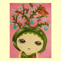 Cute Girl - She Grows A Tree posters