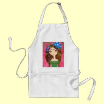 Cute Girl - The Forest Guardian aprons