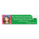 Cute Girl - The Forest Guardian bumper stickers