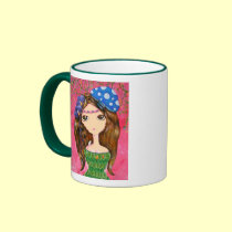 Cute Girl - The Forest Guardian mugs
