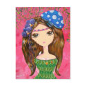 Cute Girl - The Forest Guardian postcards by udonchow Cute Girl - The Forest Guardian postcards