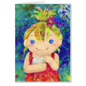 cute girl & white gunia pig cards by namurunamuru cute girl & white gunia pig cards