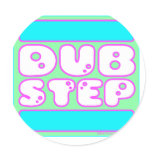 cute girls funny RUN DUB STEP stickers