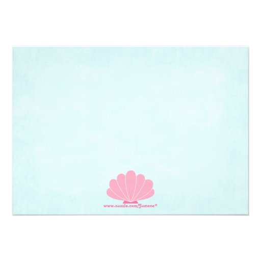 Cute girl's mermaid birthday party invitation
