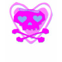 CUTE & GIRLY EMO SKULL & CROSSBONES t-shirts