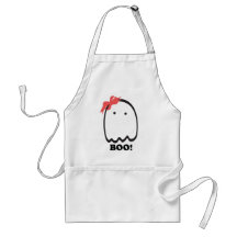 Cute Girly Ghost Apron