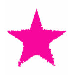 Cute girly hot pink ragged star t-shirts