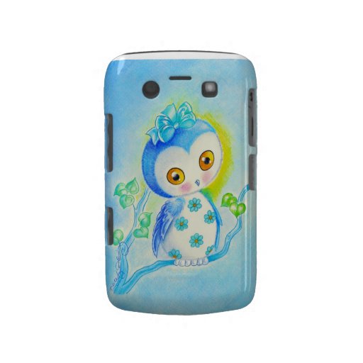 Cute Girly Owl Blackberry Cases