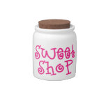 Cute Girly Sweet Shop Candy Jar