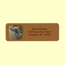 Cute Goat Farm Animal Address Label labels