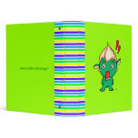Cute goblin with a flower on his head binders