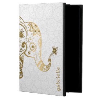 Cute Gold Elephant On White Background Powis iPad Air 2 Case
