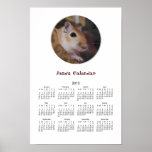 Cute Golden Gerbil Personal Poster Calendar 2013
