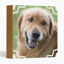 Cute Golden Retriever Binder