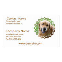 Cute Golden Retriever Business Cards