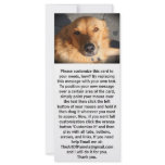 Cute Golden Retriever Dog Personalized Rack Card