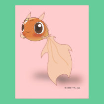 Cute Goldfish Funny Anime Cartoon Character Poster posters