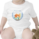 Cute goldfish im glass romper