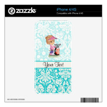 Cute Golf; Damask Pattern Decals For iPhone 4