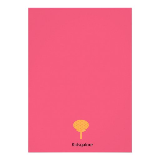 Cute Golf Girls Party Invitation