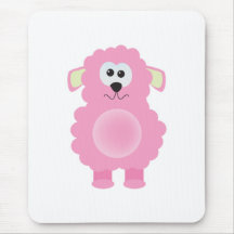 Cute Goofkins baby pink lamb Mouse Pad