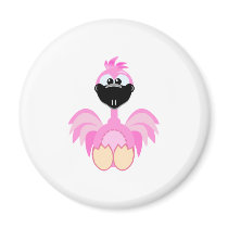 Cute Goofkins flamingo magnets