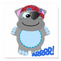 Cute Goofkins hippo pirate posters by goofkins Cute Goofkins hippo pirate posters