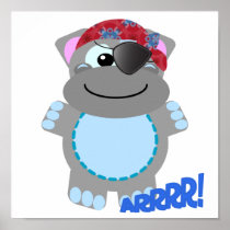 Cute Goofkins hippo pirate Posters
