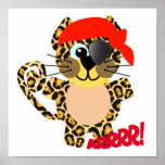 Cute Goofkins leopard pirate Posters