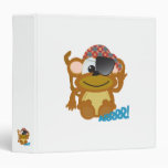 Cute Goofkins monkey pirate Vinyl Binders