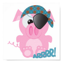 Cute Goofkins piggy pirate posters
