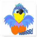 Cute Goofkins pirate bluebird posters by goofkins Cute Goofkins pirate bluebird posters