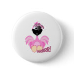 Cute Goofkins pirate flamingo Pinback Button