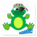 Cute Goofkins pirate froggy posters