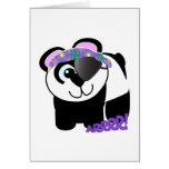 Cute Goofkins pirate panda Greeting Card