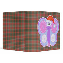 Cute Goofkins Xmas butterfly santa Binder