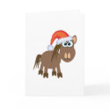 Cute Goofkins Xmas horse santa cards by goofkins Cute Goofkins Xmas horse santa cards
