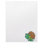 cute goofy cartoon turtle character personalized letterhead