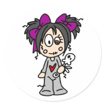 Cute Goth Baby stickers