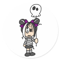 Cute Goth Girl stickers
