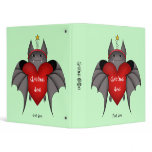 Cute gothic bat Christmas 1" wide Binders