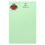 Cute gothic bat Christmas Stationery Paper