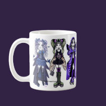 Cute Gothic Fairy Art Mug mugs