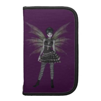 Cute Gothic Fairy in Black on Purple rickshawfolio