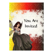 Cute Gothic fairy Personalized Announcement