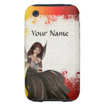 Cute Gothic fairy Tough iPhone 3 Covers