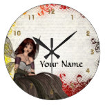 Cute Gothic fairy Wall Clock