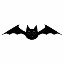 Cute gothic Halloween vampire bat Photo Sculpture