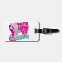 Cute Gotta Love it Gymnastics Gifts Luggage Tags